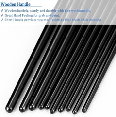 Paint Brushes Set, 10 Pieces Round Pointed Tip Paintbrushes Nylon Hair Artist…