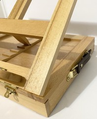Wooden Table Top Portable Foldable Art Easel Slide Drawer