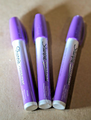 Lot of 7 Sharpie Water-Based Poster Paint Marker Medium Point PURPLE New