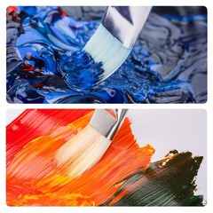 Multipurpose Paint Brushes Acrylic Watercolor Oil Gouache Fine Detailing Art