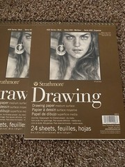 Strathmore Drawing Paper 400 Series Best 8″x10″ Spiral Bound 24 Sheets 2 pack