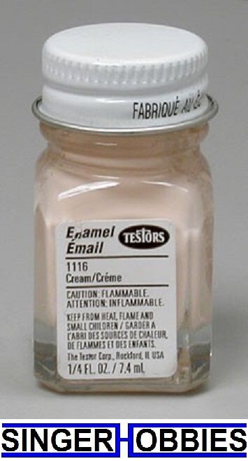 Testors 1116TT Enamel 1/4 oz Cream Paint NEW SEALED TES1116TT HH
