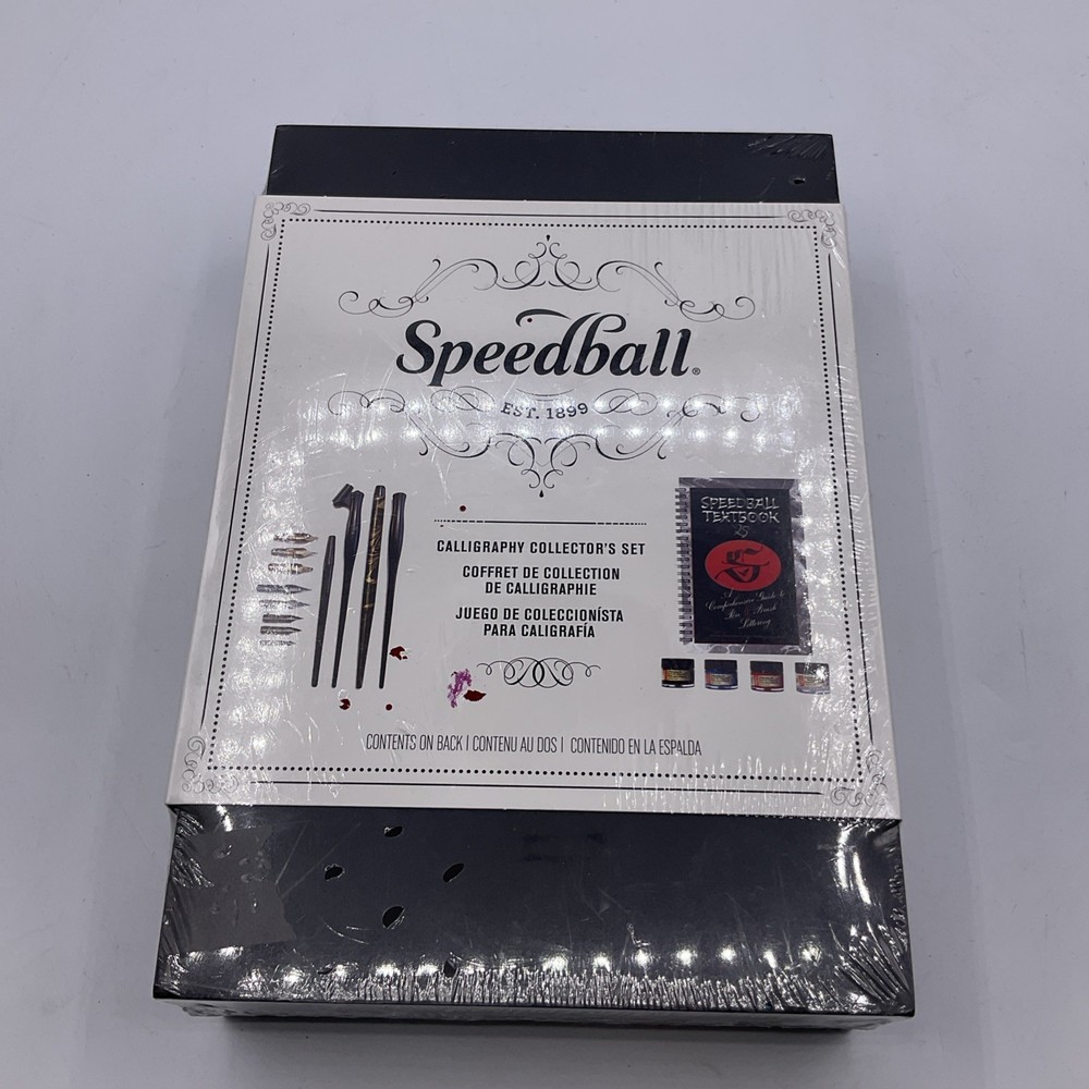 Speedball Calligraphy Collector’s Set 3063 Pen Nibs Ink Kit New Sealed USA