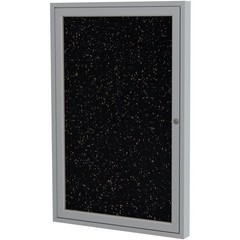 Ghent’s 24″ x 18″ 1 Door Enclosed Bulletin Board in Speckled Tan