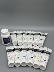 Liquitex Acrylic Heavy Body Paint 2 Oz Tubes Classic 12 Set Plus Liquid Frisket