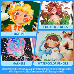 Watercolor Paper 25 Sheets, Watercolor Cards 4 x 6 inch 300 GSM, Cotton Handmade