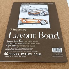 47 sheets Strathmore 400 Series Layout Bond Pad 9×12 Sheets Acid Free Art Paper