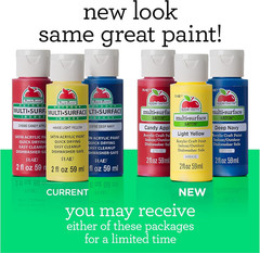 Multi PROMOABMPO22, 21 Piece DIY Set Featuring 16 Surface Paints, 1 Mod Podge Ou