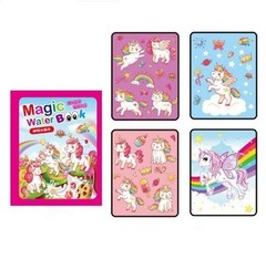 Magic Water Drawing Book & Pen Reusable Kids Painting Colouring Toy Gift