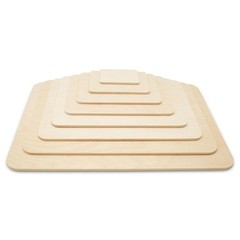 Wood Rectangle Plaque 14″, 1/4 Thick Rounded Edged Blank Wood Sign | Woodpeckers