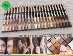 22 Acrylic Paint Marker Pen Skin Flesh Tones Pro Color Series Set 3mm Medium Tip