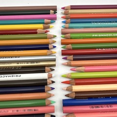 PRISMACOLOR Premier Pencils Lot Of 53, 11 New, 42 Used ~Short Is 6”. longest 7”