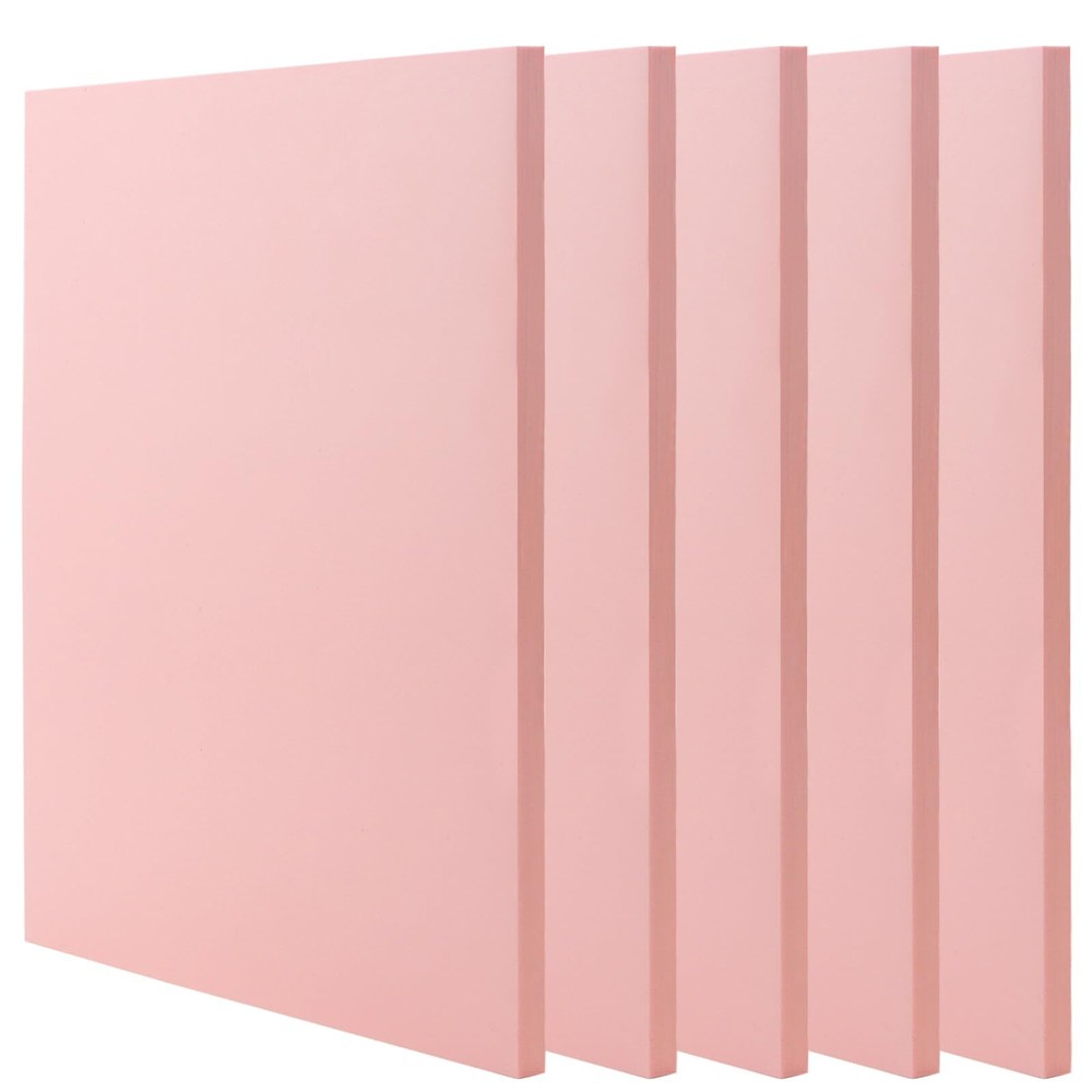 5 PCS Pink A4 Rubber Carving Blocks 8.3 x 11.8 Inch Large Stamp Carving Block…