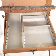 Mabef M22 Art Easel & Tray Italy Oil Painting Wood Folding Art Tool Packable EUC