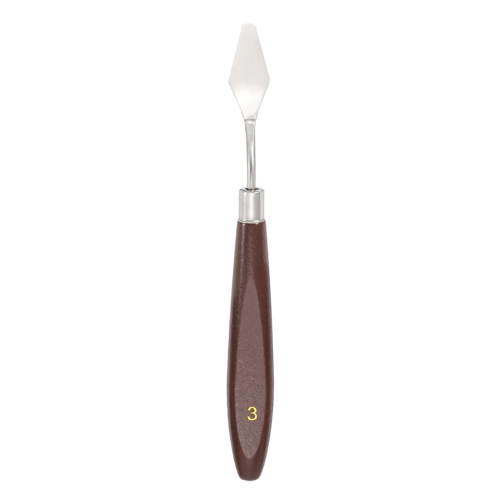 14mm #3 Painting Palette Knife Stainless Steel Spatula Wood Handle