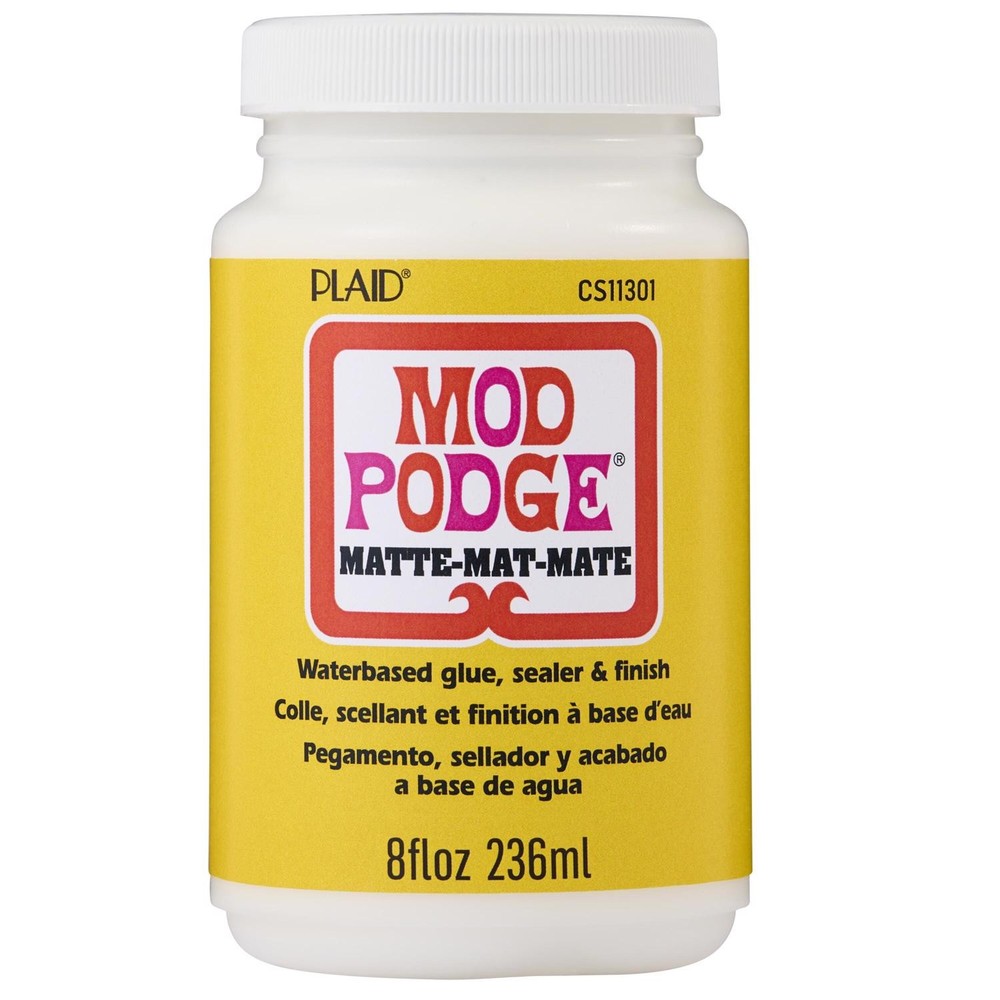 Plaid CS11301 Waterbase Sealer Mod Podge Matte Finish Decoupage Glue 8 oz.