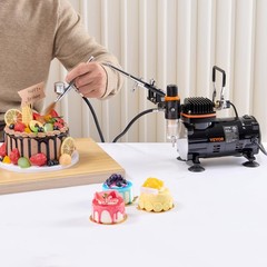 VEVOR Airbrush Kit, Professional Big-Professional, Black-airbrush Set