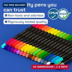 ARTISTRO 36 Precision Dual-Tip Acrylic Paint Markers – Paint Pens Set with Dot &