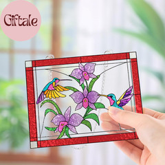 65 Pcs Stained Glass Painting Starter Kit for Adults DIY Window Paint Art Crafts