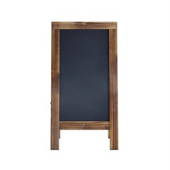 Indoor/Outdoor 40×20 Freestanding Rustic Brown Wood A-Frame Magnetic Chalkboard