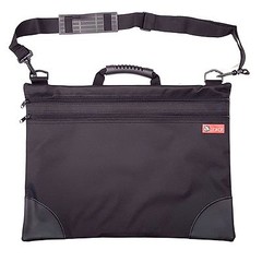 Jakar Art Folder Case Black Portfolio Water Resistant Double Zip Carry Strap Bag