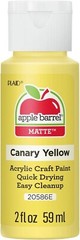 Apple Barrel Acrylic Paint in Assorted Colors (2-Ounce), 20586 Canary Yellow