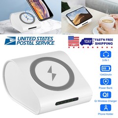 Qi Wireless Charger 10400mAh Power Bank 5W Wireless Charger Pad 2.1A USB Char…