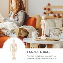 Artists Wooden Manikin Jointed Mannequin: 12 Pack 4.5 Inch Artist 12PCS