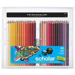 Prismacolor Scholar Colored Pencils, 60 Pack (Color assortment may vary)