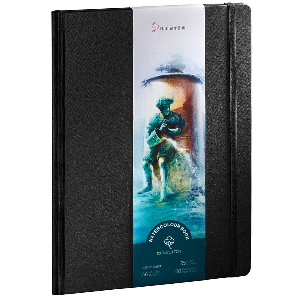 Hahnemuhle Watercolor Book 100% Cotton Cold Press 250gsm A6 Portrait Journal