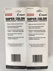 2018 Supreme PILOT PERMANENT MARKER Set Red + Black Mint Condition
