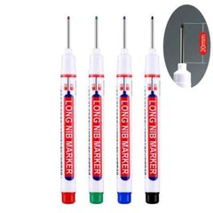 Deep Hole Long Nib Head Thin Marker Metal Pen Waterproof Multi-Purpose