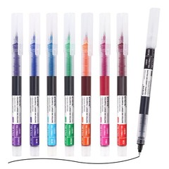 EYEYE 8 Assorted Colors 1.0mm Rollerball 1 Count (Pack of 1), Multicolor