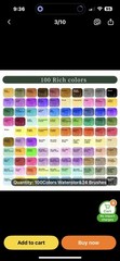 100 Watercolor & 24 Brushes NEW Shipping Included