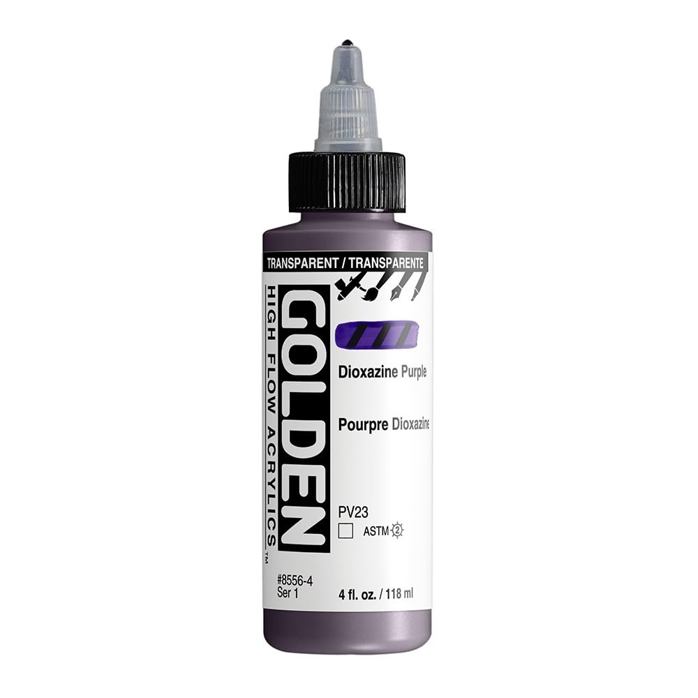 High Flow Acrylics by GOLDEN, Transparent Dioxazine Office Product
