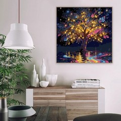 Tree of Life Paint by Numbers Kit for Adults Beginner,Colorful Easy Adult Paint