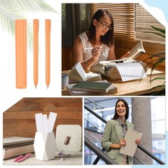 6 Pcs 0.5mm Rollerball Pens, Gel Ink Pens for Gift, Orange