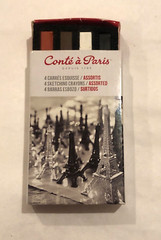 Conte a Paris Sketching Crayons Box of 4 New Open Box Artist FREE SHIP
