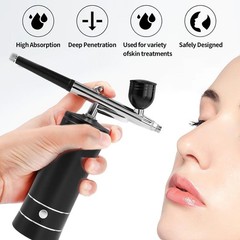 Wireless Air Brush for Nail Art & Makeup – Black