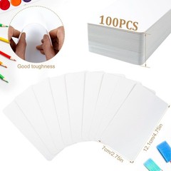 100 Sheets Watercolor Paper Cards 300 GSM Cold Press 2.75×4.75 Inch AcidFree