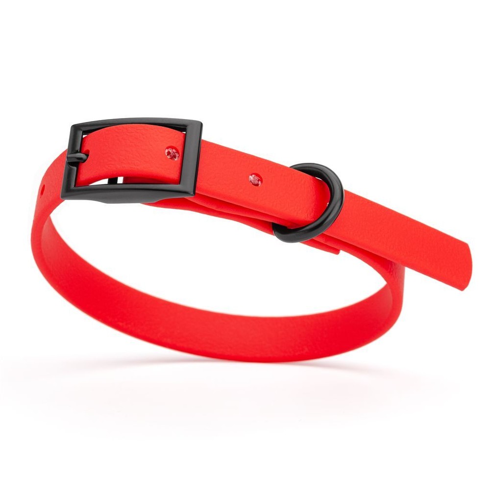 Dog Pet Waterproof Collar – W1/2″ x L9″-12″ – Cherry