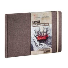 Toned Watercolour 200g/m² Beige, Watercolor Notebook, A6, Landscape 30 fls