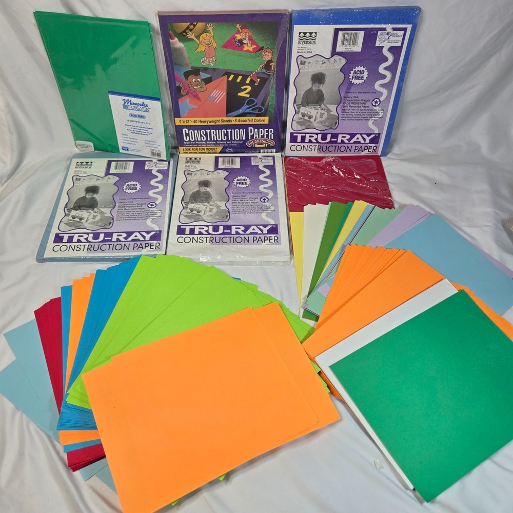 Tru-Ray Construction Paper 10 Pounds 500 Sheets 76# Mixed Color Teachers Special