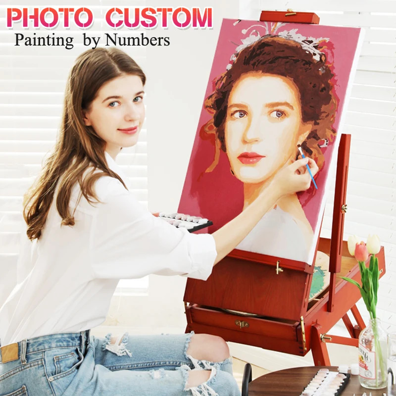 Painting By Numbers Dropshipping Personality Photo Customized DIY Picture