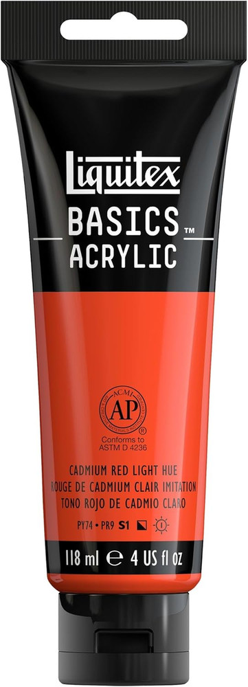 BASICS Acrylic Paint, 118Ml (4-Oz) Tube, Titanium White