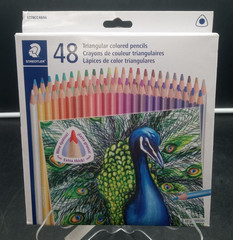 Staedtler Colored Pencils, 48 Colors, Triangular Barrel BRAND NEW !!