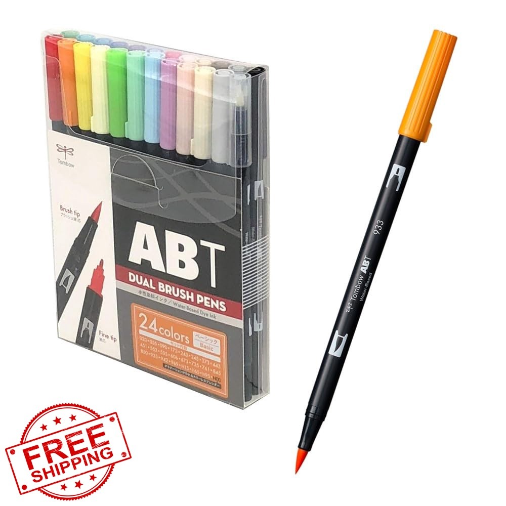 Tombow Dual Brush Pen ABT Twin Marker Assorted