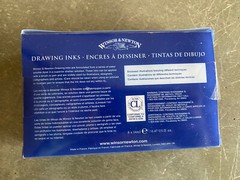 Winsor & Newton Drawing Inks Set 1089093 8 Colors .47 Fl Oz Violet Emerald Blue