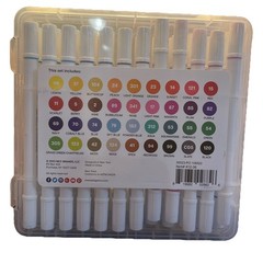 Dual Tip Alcohol Based Art Markers, 36 Colors Permanent Marker Pens Highlight…