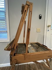 Jullian Vintage Wooden French Sketch Box Portable Easel, Made in France